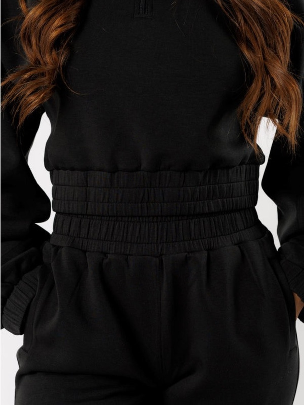 PARAGON Black Quarter-Zip Pullover Hoodie - Picture 2 of 5
